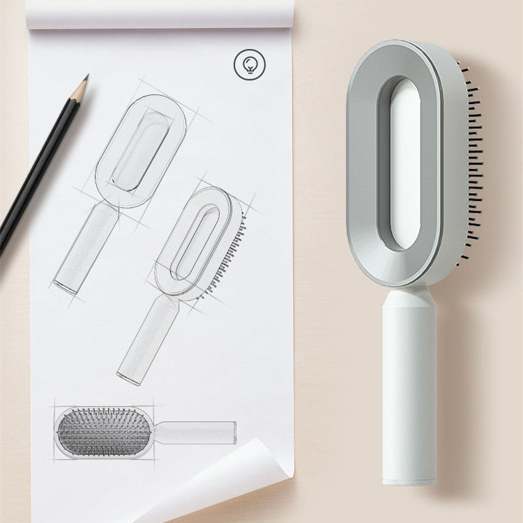 One-Touch Detangling Hairbrush