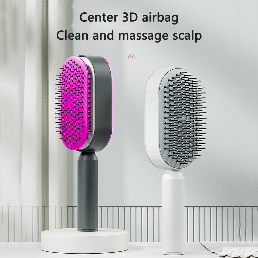 One-Touch Detangling Hairbrush