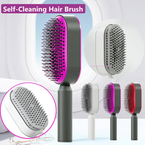 One-Touch Detangling Hairbrush